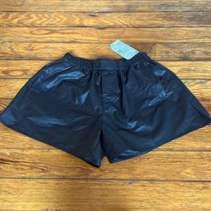 Leather Shorts (Halara)